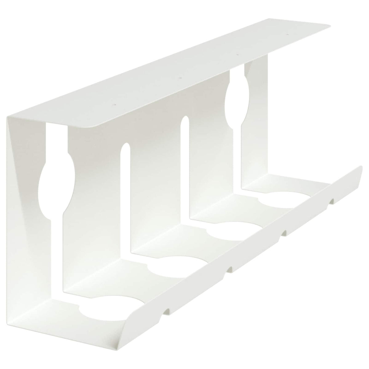 Under bordkablehåndteringstrå 2 stk. Hvid 43 x 10 x 15 cm Stål