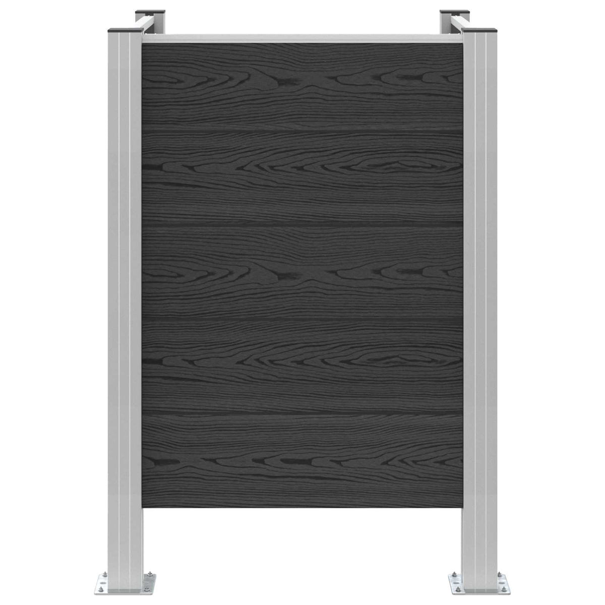 Affaldsbeholderhegn Grå 85 x 85 x 115 cm Aluminium og WPC