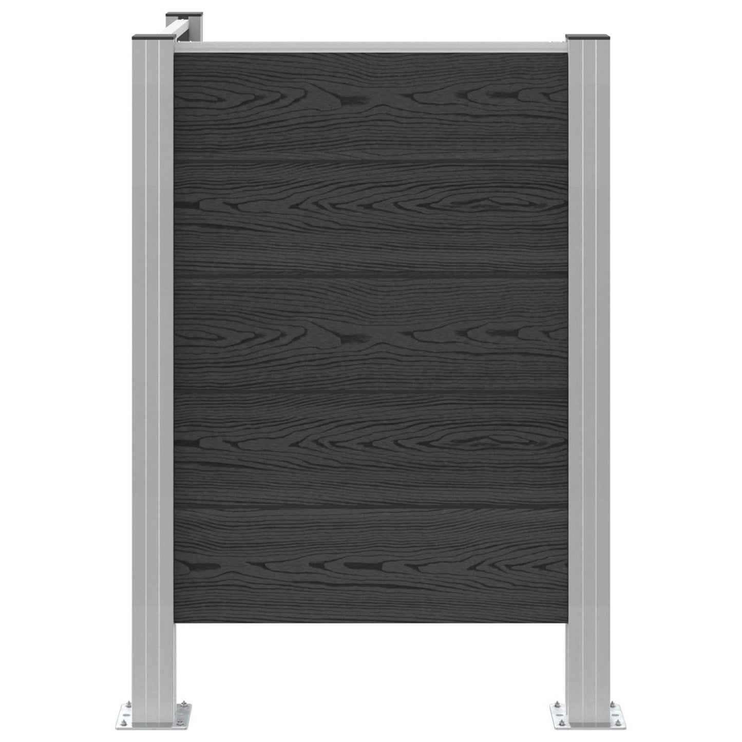 Affaldsbeholderhegn Grå 85 x 85 x 115 cm Aluminium og WPC