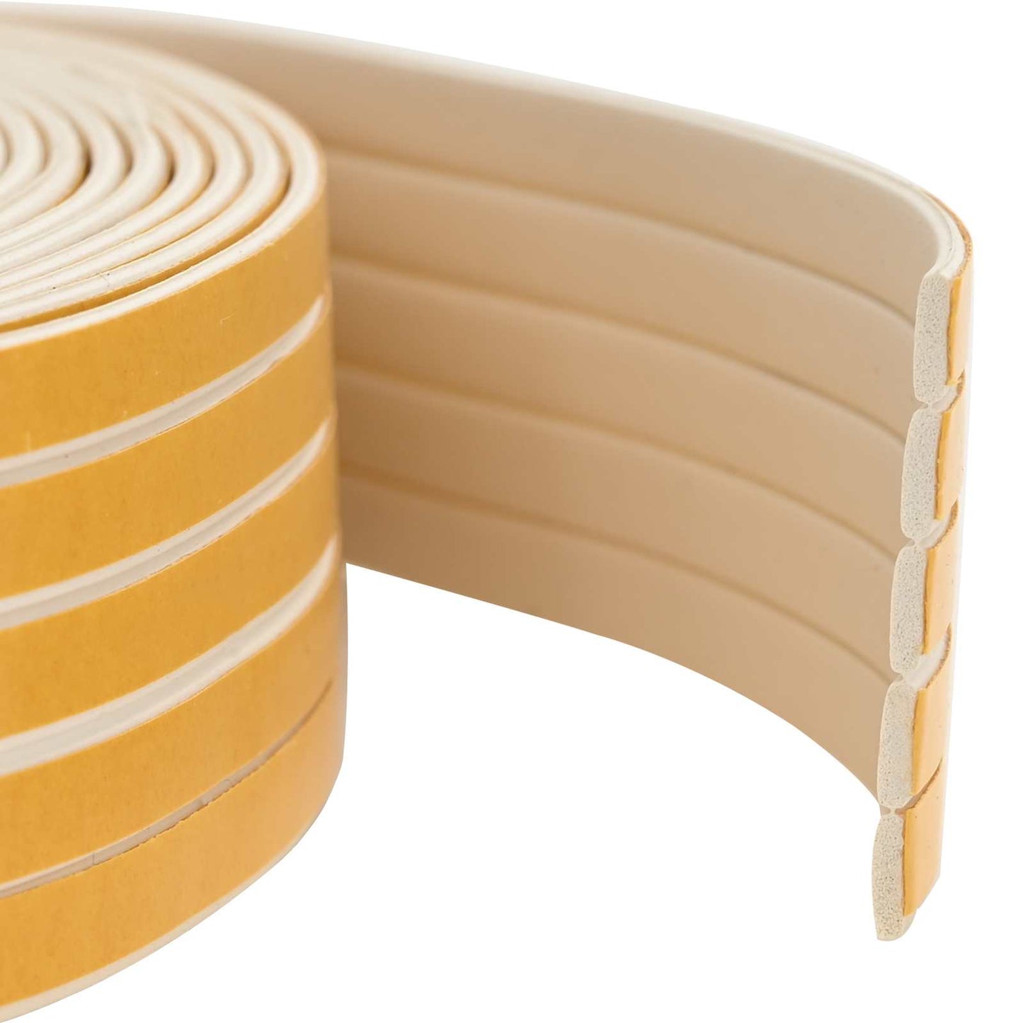Selvklebende vindues tætningsbånd Hvid 8 x 2 mm 25 m EPDM-skum