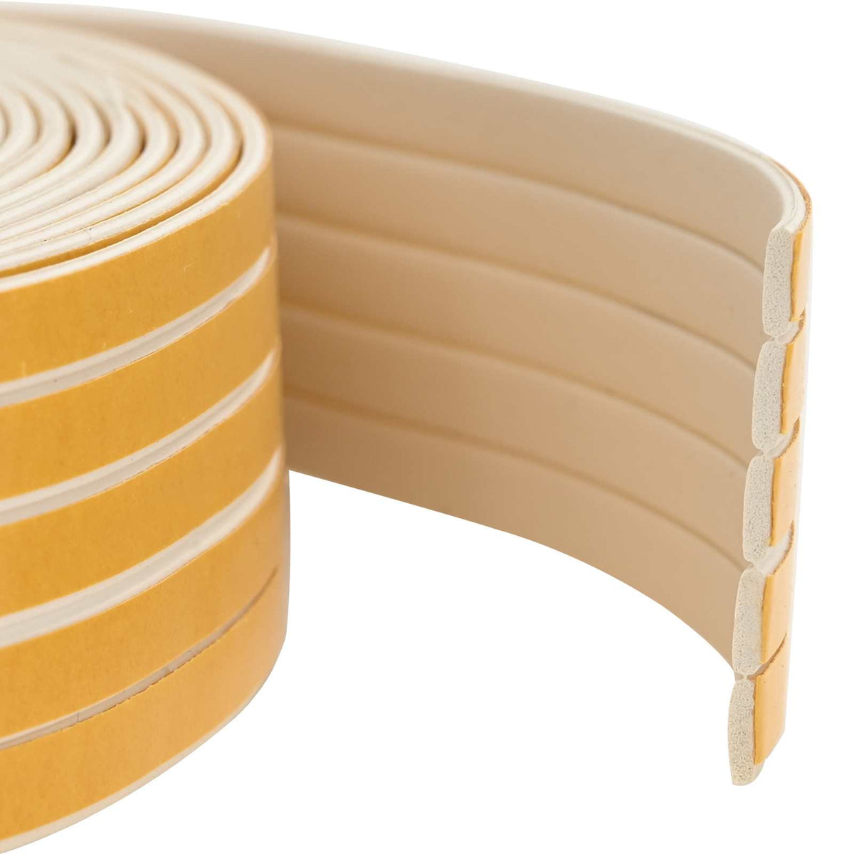 Selvklebende vindues tætningsbånd Hvid 9 x 3 mm 25 m EPDM-skum