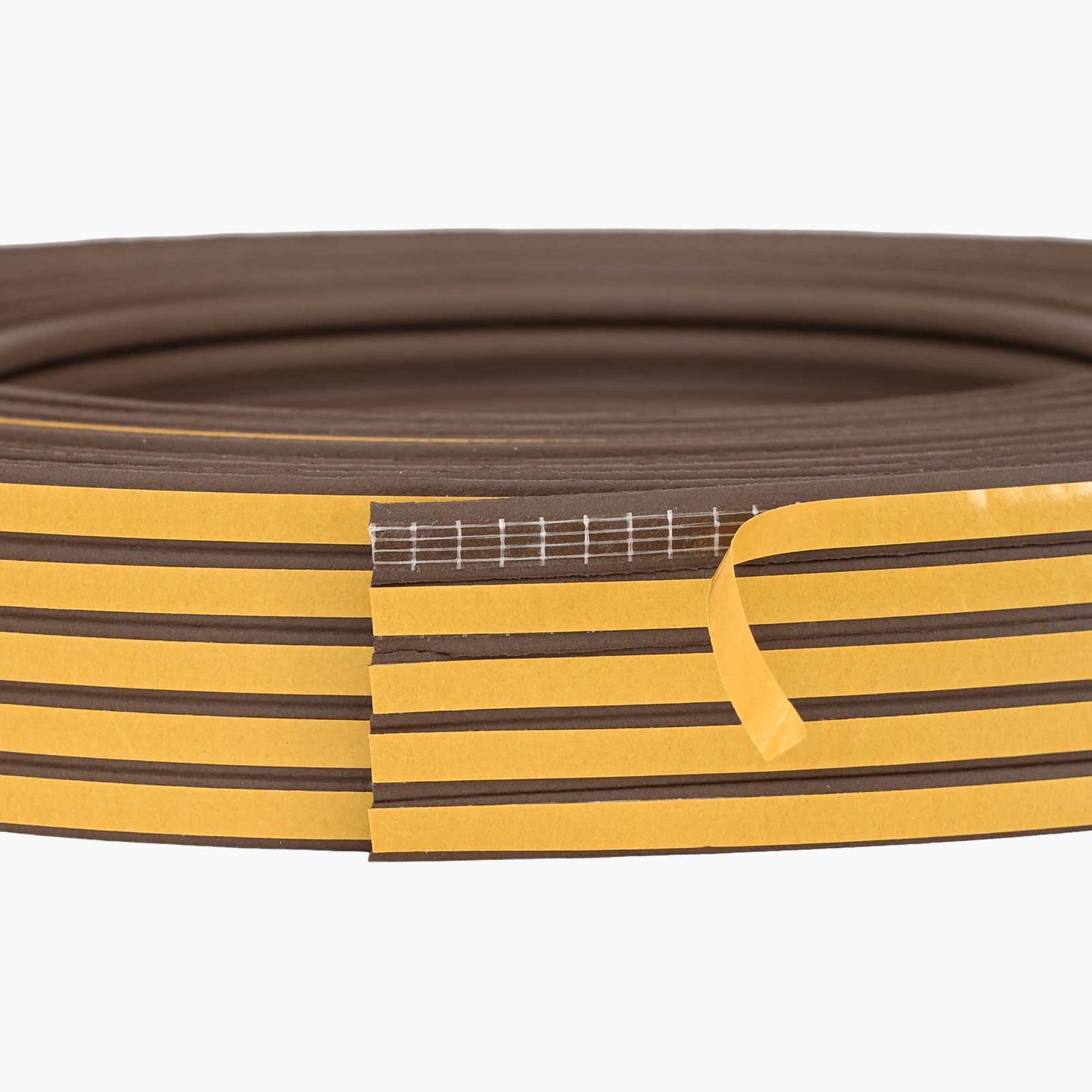 Selvklebende vindues tætningsbånd Brun 9 x 3 mm 12 m EPDM-skum