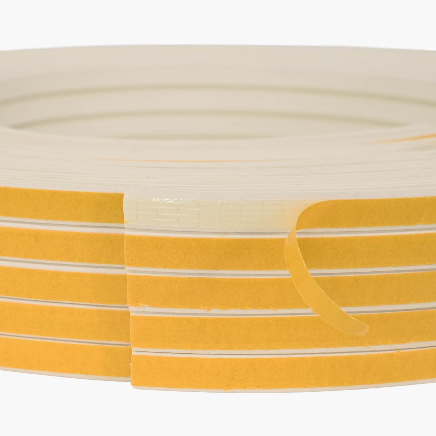 Selvklebende vindues tætningsbånd Hvid 9 x 4 mm 12 m EPDM-skum