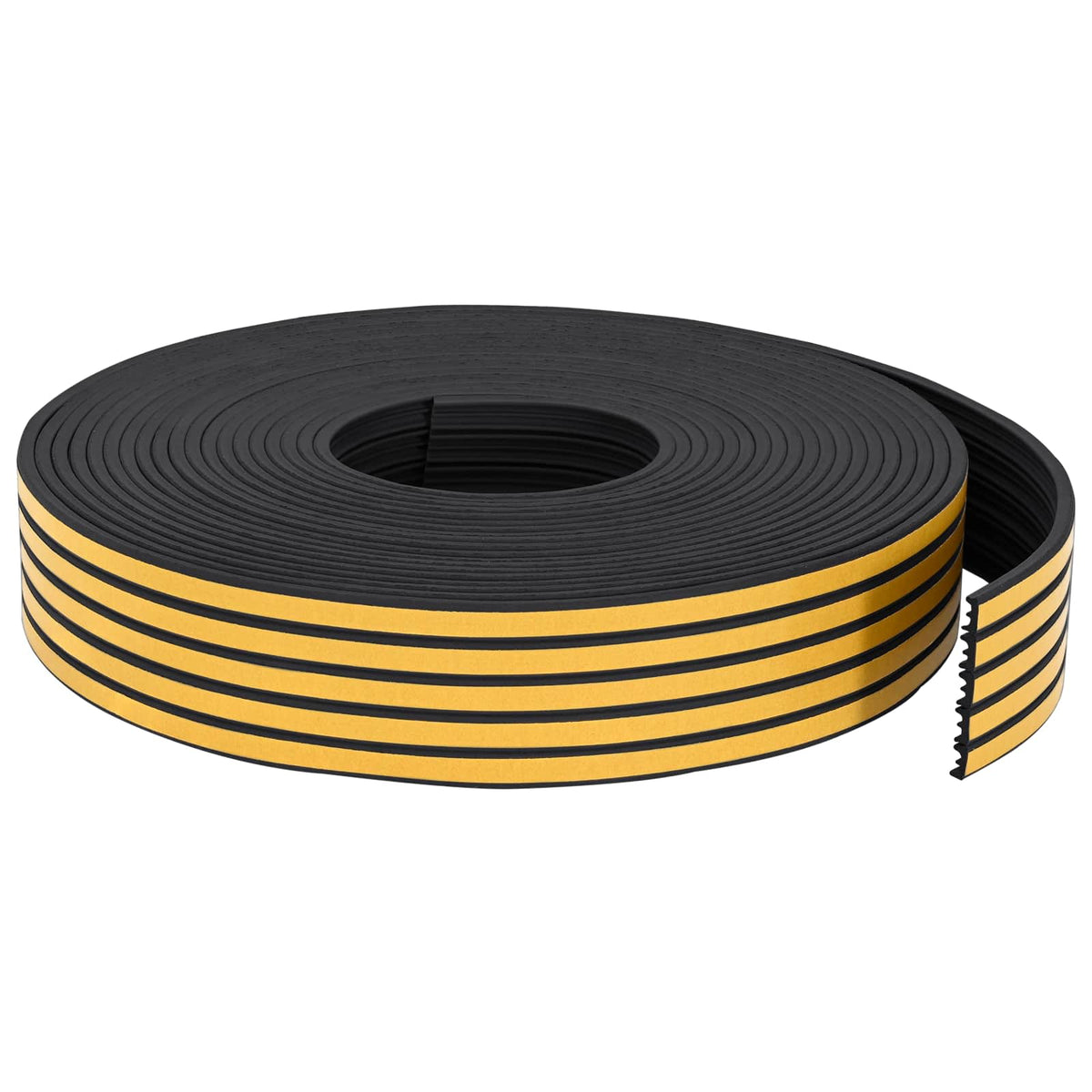 Selvklebende vindues tætningsbånd Sort 9 x 4 mm 25 m EPDM-skum