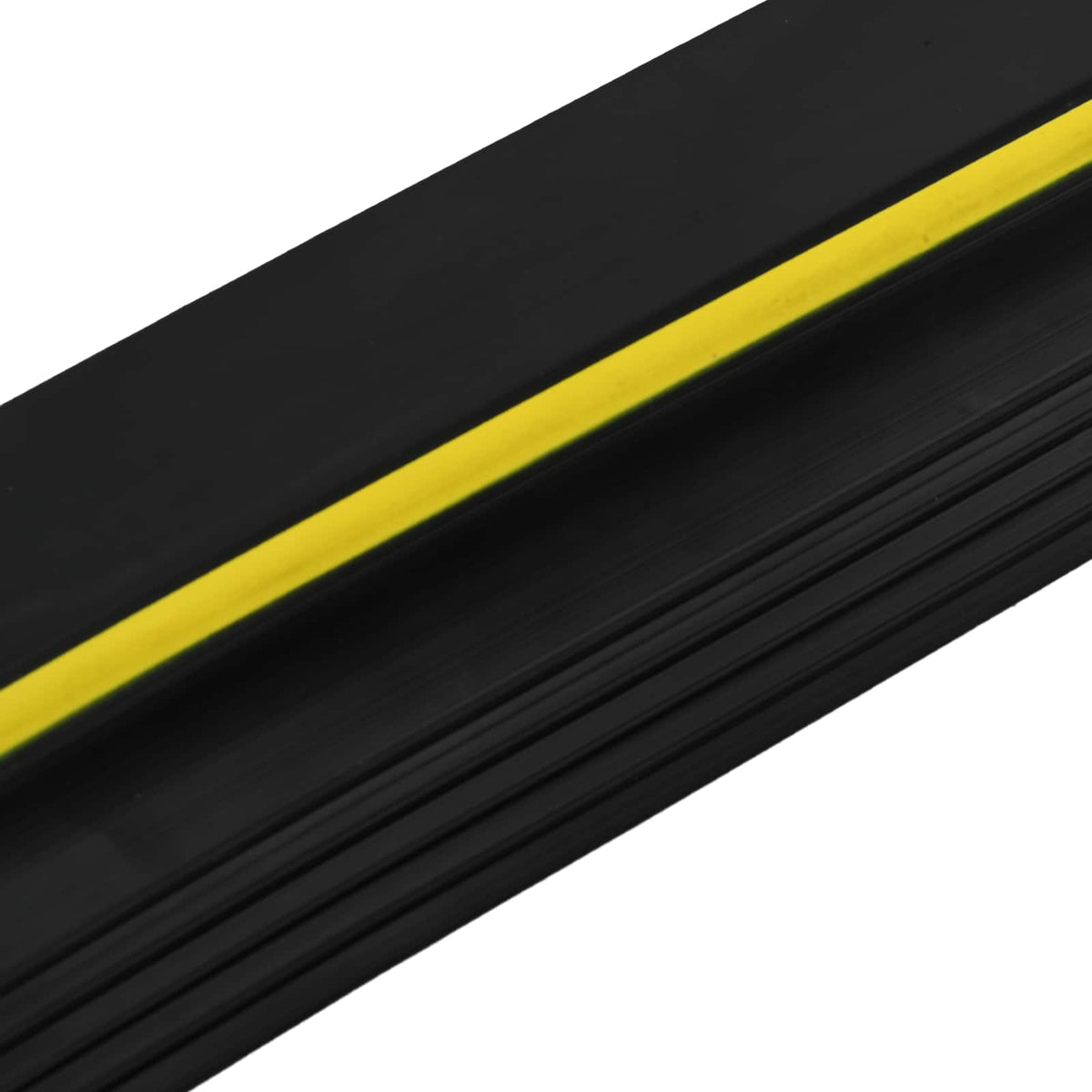 Garage Gulvforsegling Sort og Gul 12 x 90 mm 5,5 m PVC