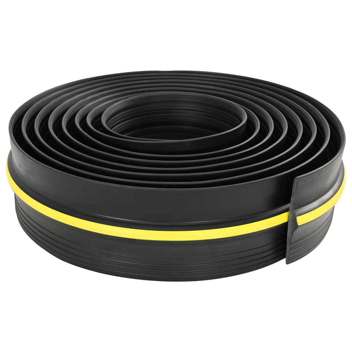 Garage Gulvforsegling Sort og Gul 12 x 90 mm 5,5 m PVC