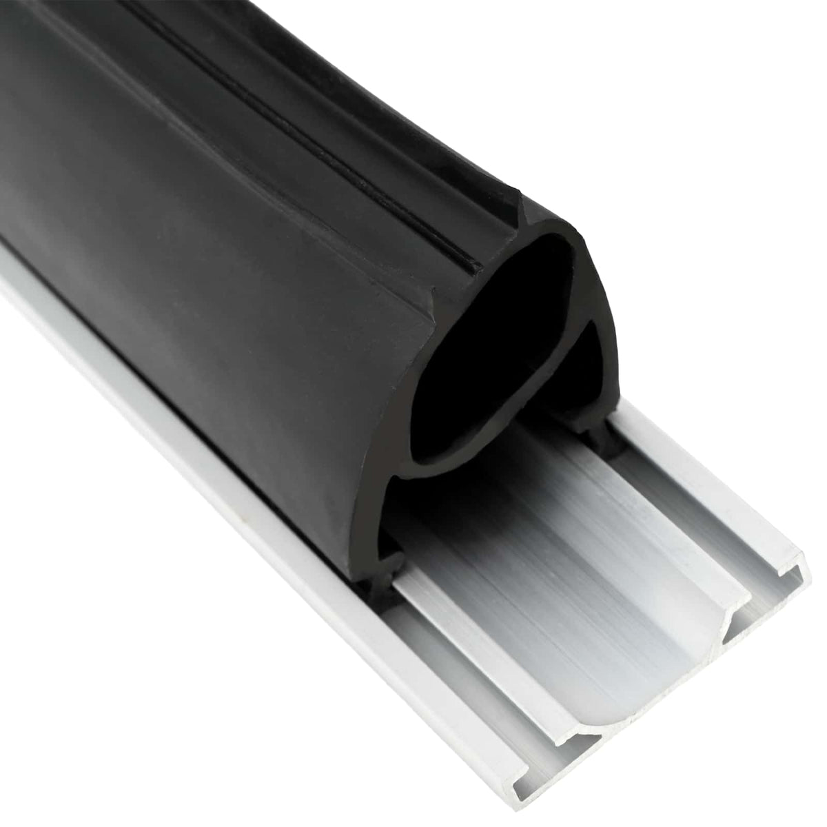 Garage Dør Tætning Sort 41 x 33 mm 5,5 m PVC