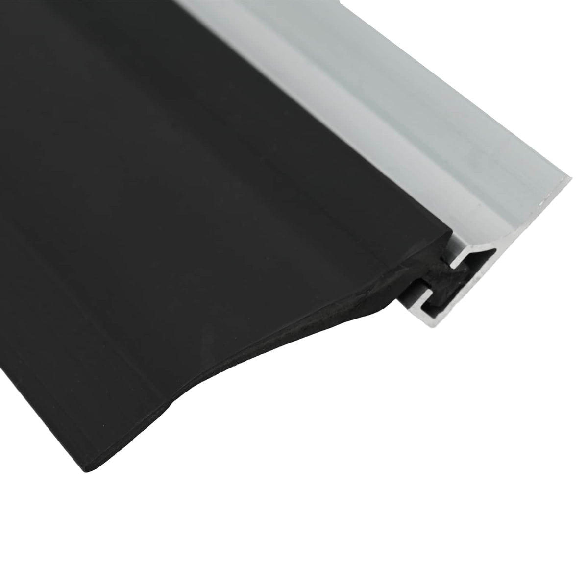 Garage Dør Tætning Sort 52 x 2 mm 5,5 m PVC