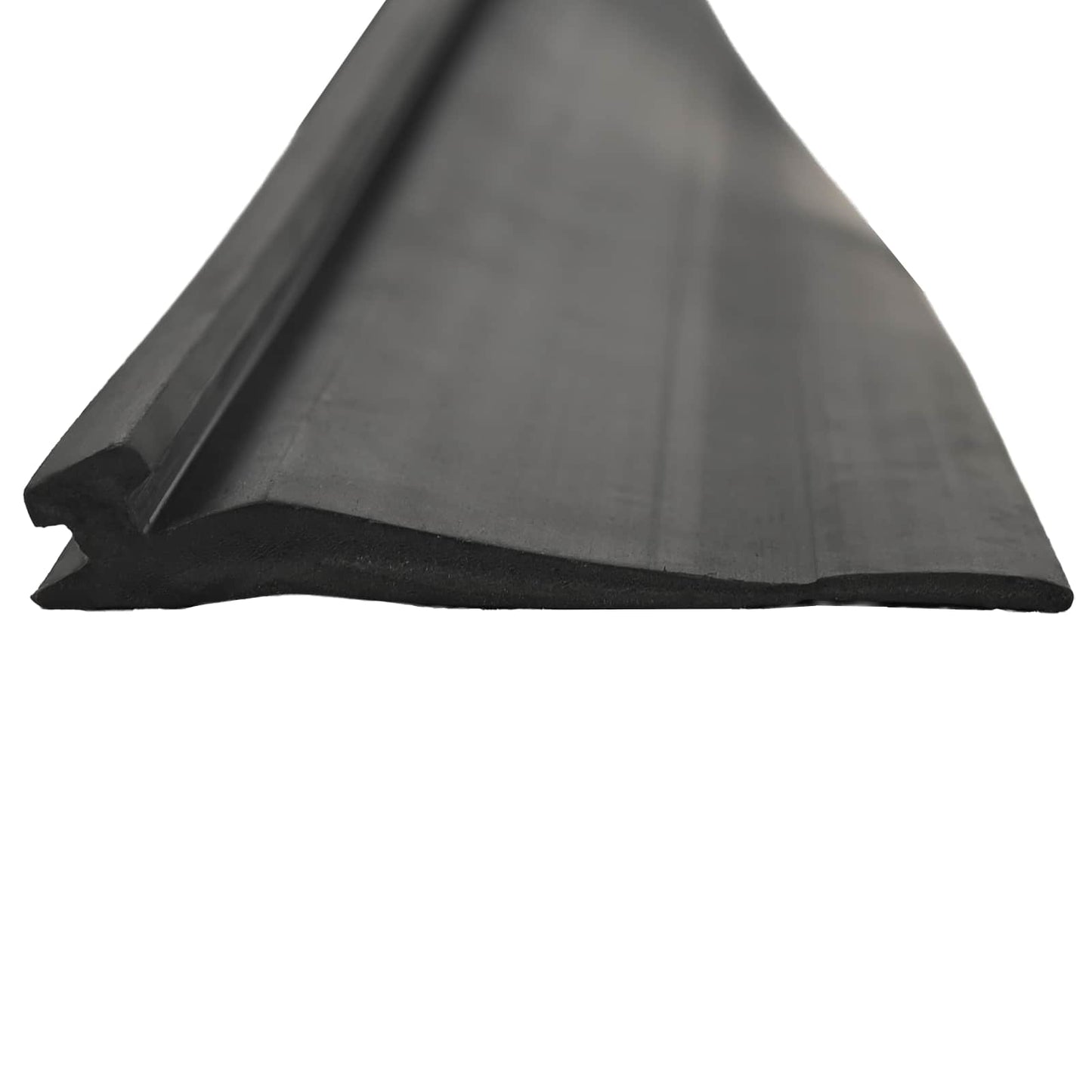 Garage Dør Tætning Sort 52 x 2 mm 5,5 m PVC