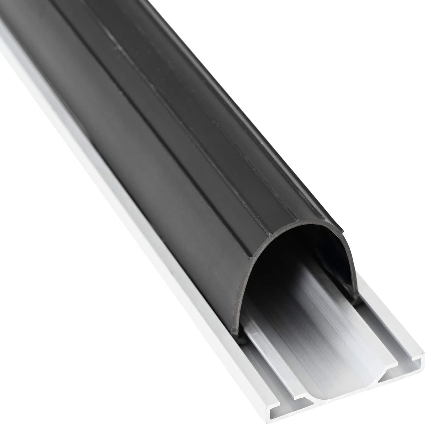 Garage Dør Tætning Sort 70 x 6 mm 4,5 m PVC