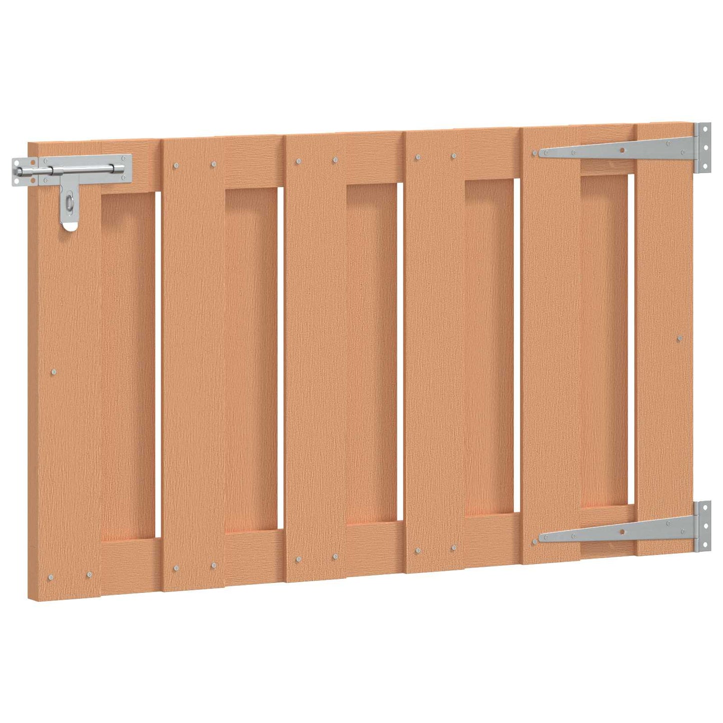 Haveport 100 x 60 cm WPC og Aluminium Brun