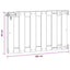 Haveport 100 x 60 cm WPC og Aluminium Brun