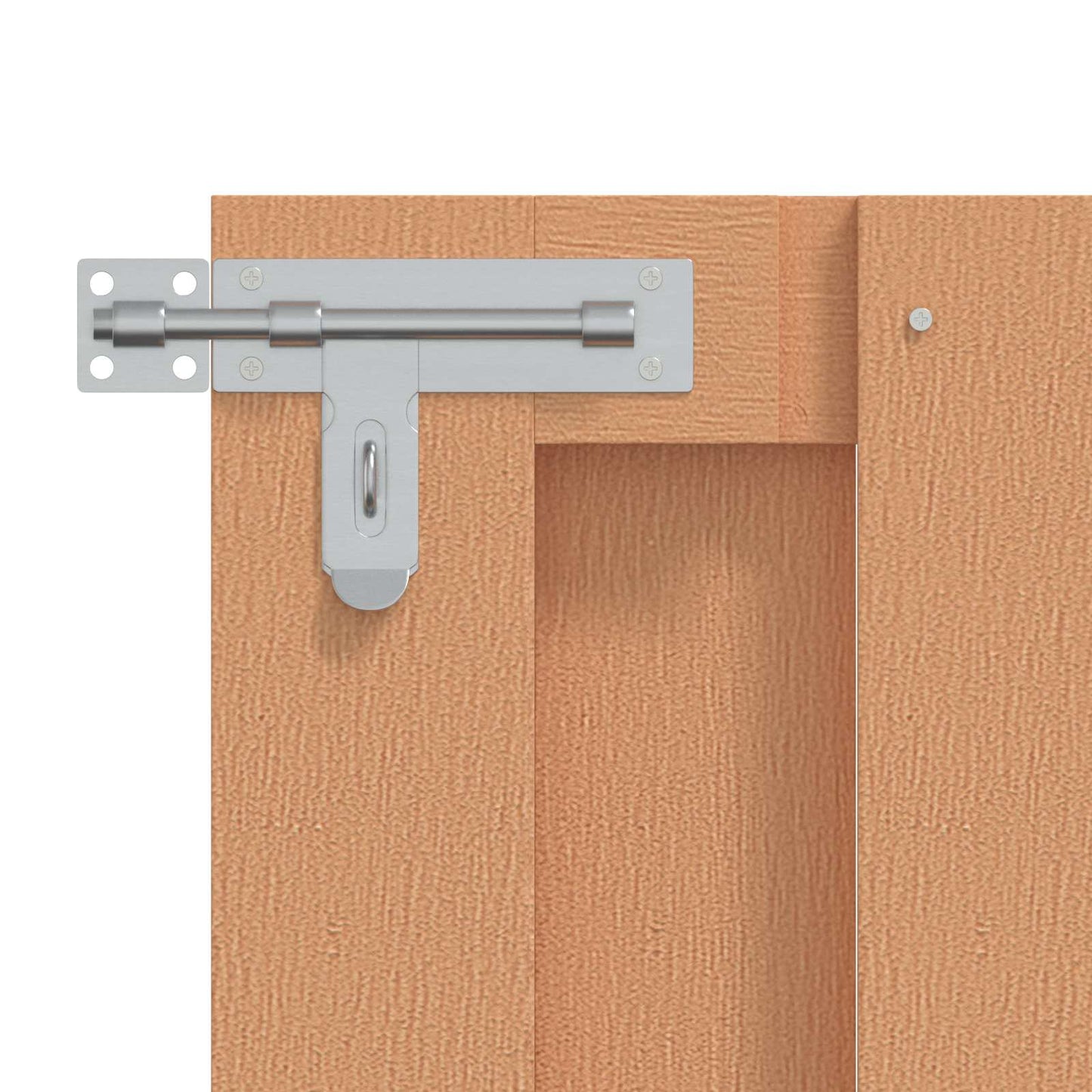 Haveport 100 x 80 cm WPC og Aluminium Brun