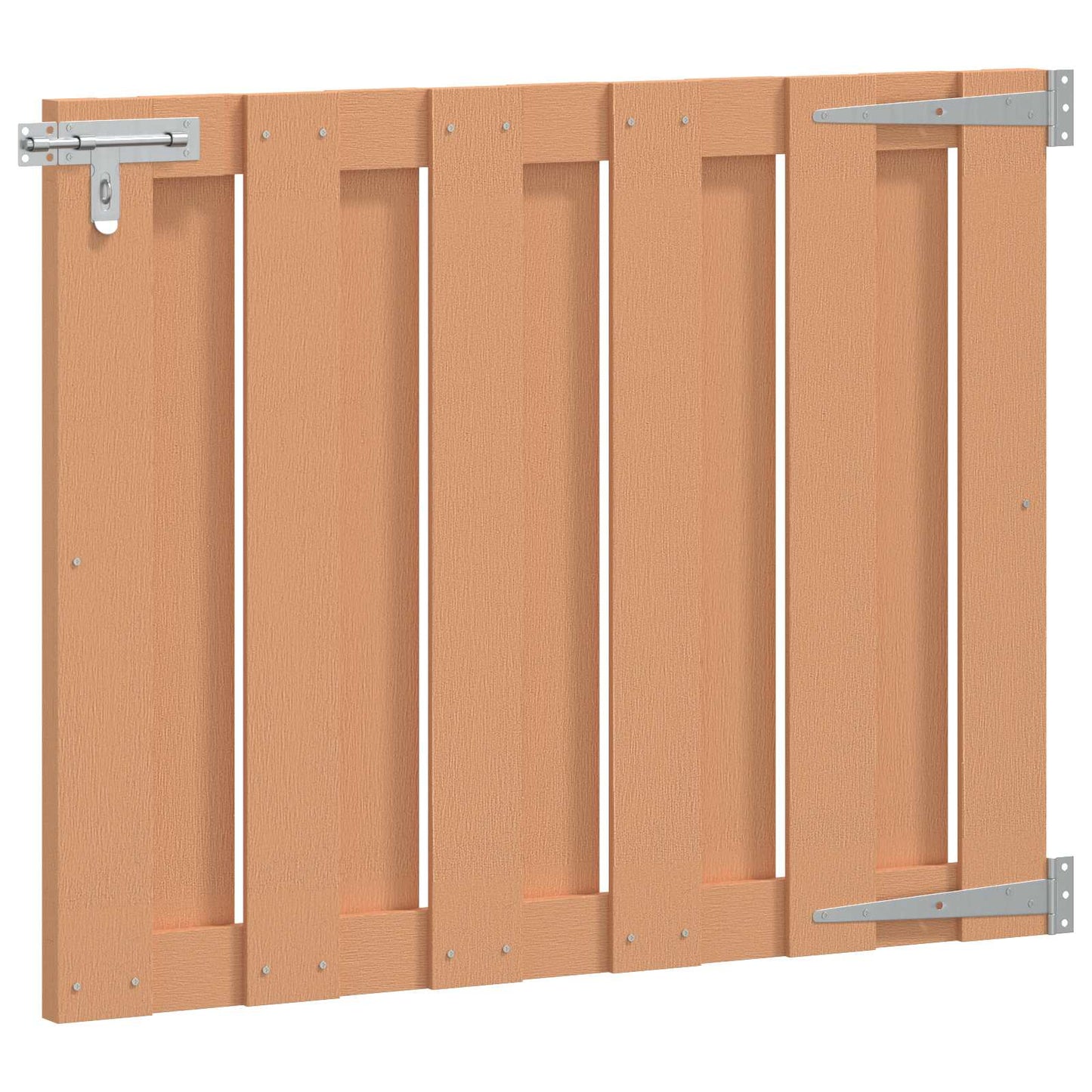 Haveport 100 x 80 cm WPC og Aluminium Brun
