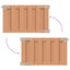 Haveport 100 x 80 cm WPC og Aluminium Brun