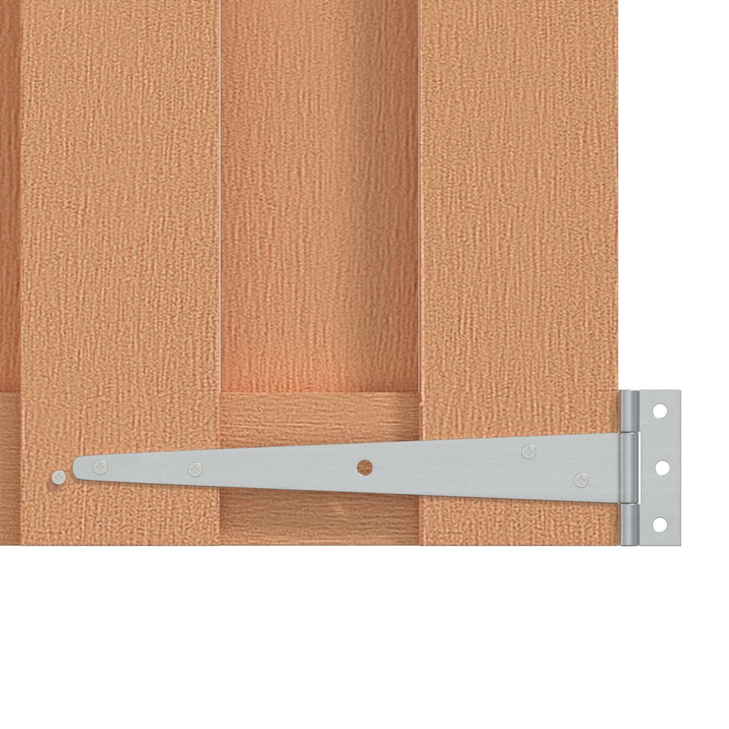 Haveport 100 x 100 cm WPC og Aluminium Brun
