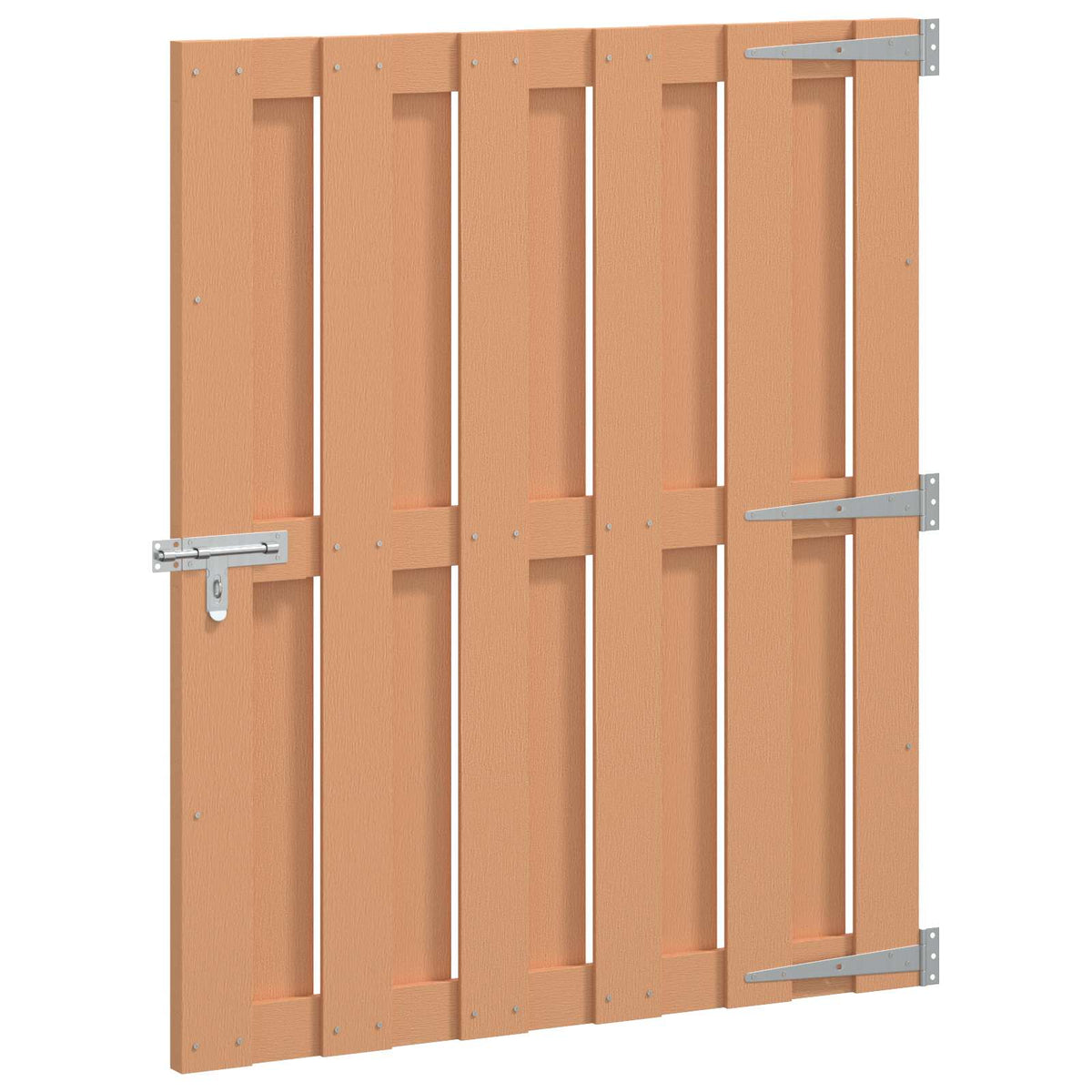 Haveport 100 x 112 cm WPC og Aluminium Brun