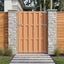 Haveport 100 x 150 cm WPC og Aluminium Brun