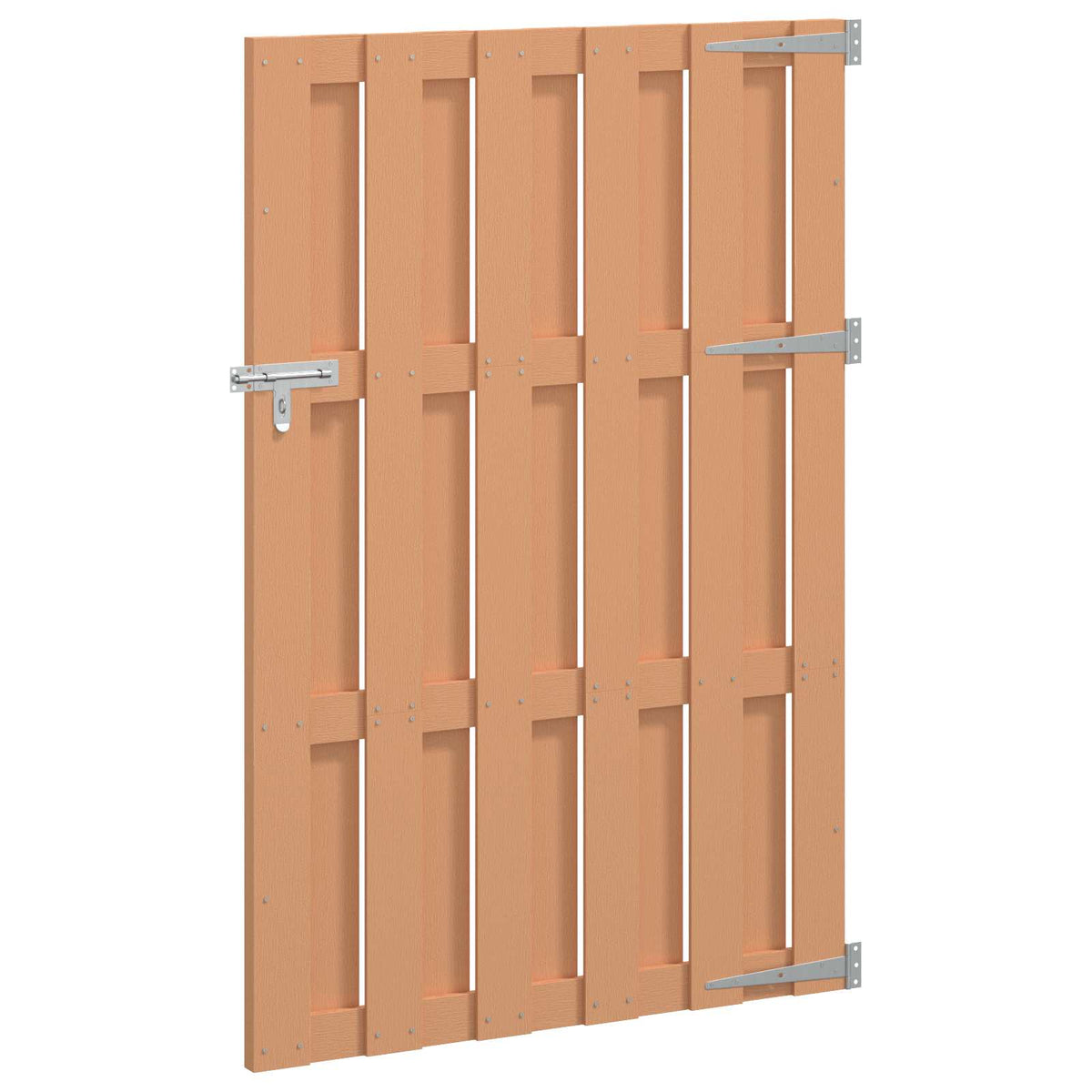 Haveport 100 x 150 cm WPC og Aluminium Brun