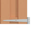 Haveport 100 x 180 cm WPC og Aluminium Brun