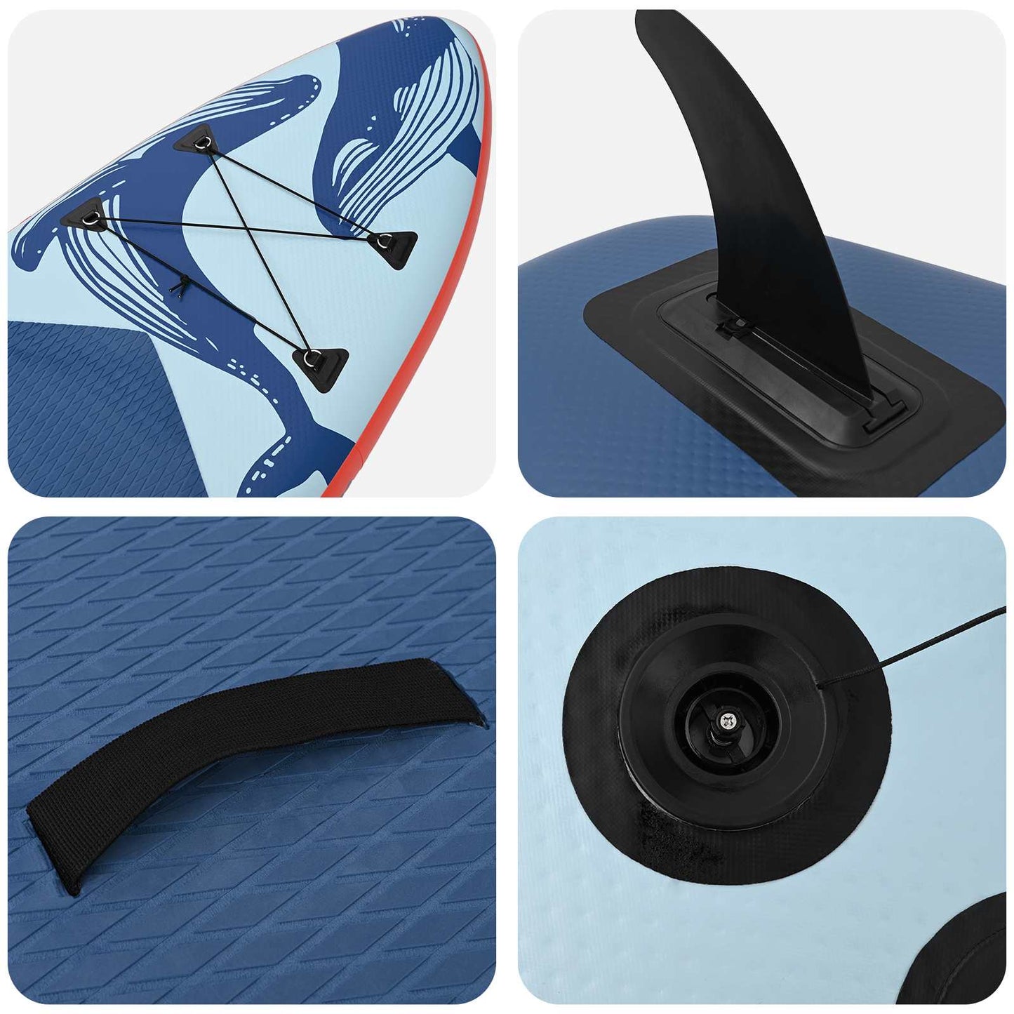 Oppustelig Stand Up Paddle Board SCYLLA 305 x 76 x 15 cm Blå