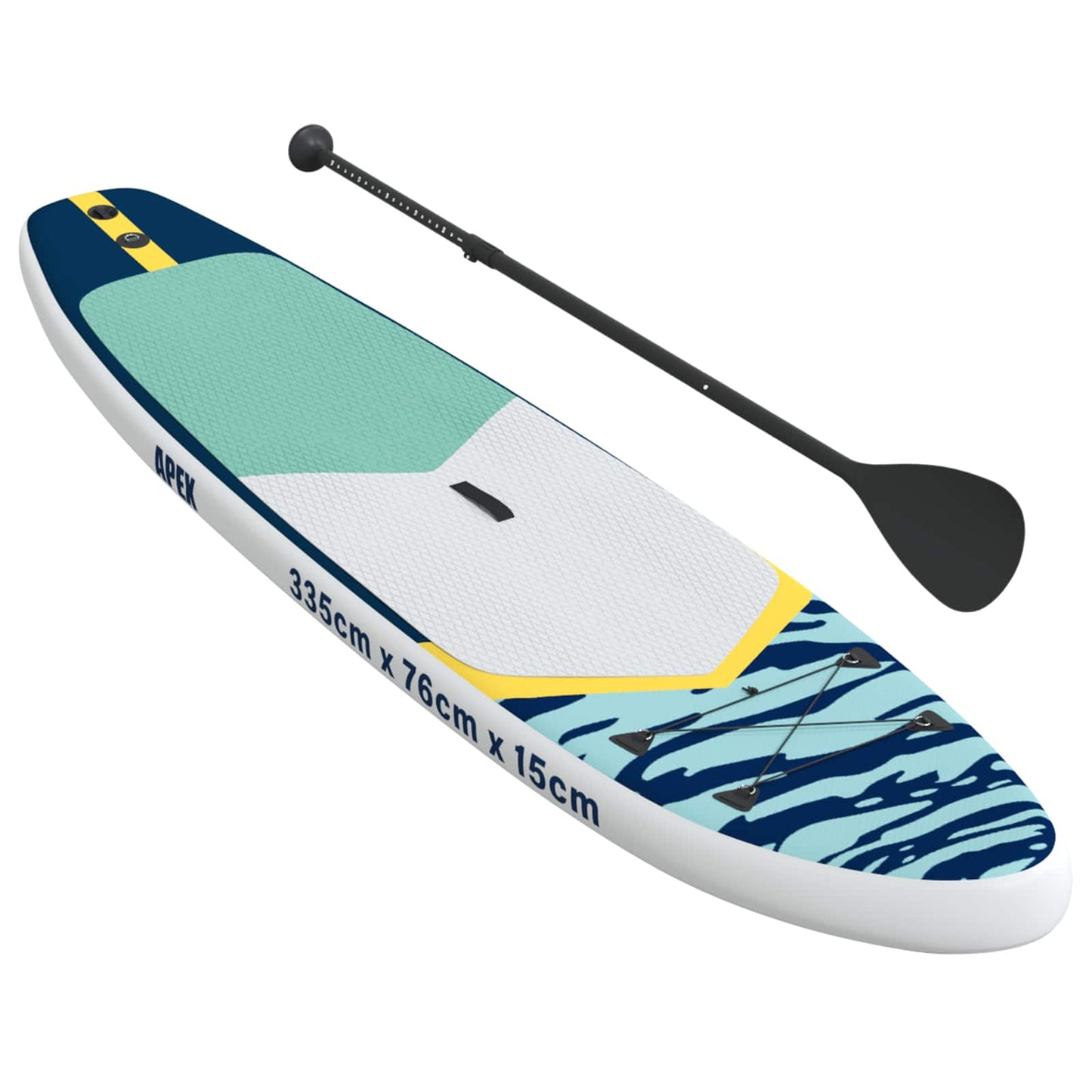 Oppustelig Stand Up Paddle Board APEX 335 x 76 x 15 cm Blå