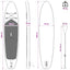 Oppustelig Stand Up Paddle Board APEX 366 x 81 x 15 cm Blå til