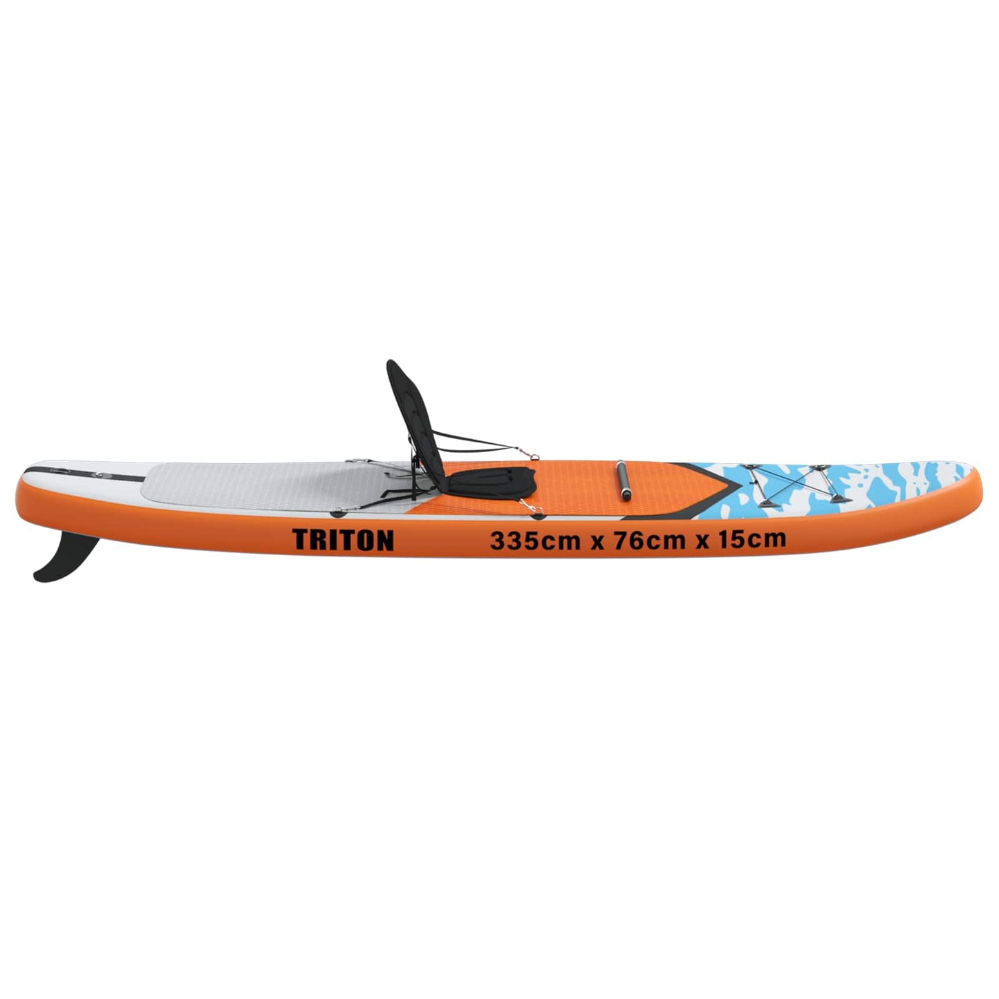 SUP board med sæde 2-i-1 TRITON 335 x 76 x 15 cm Blå