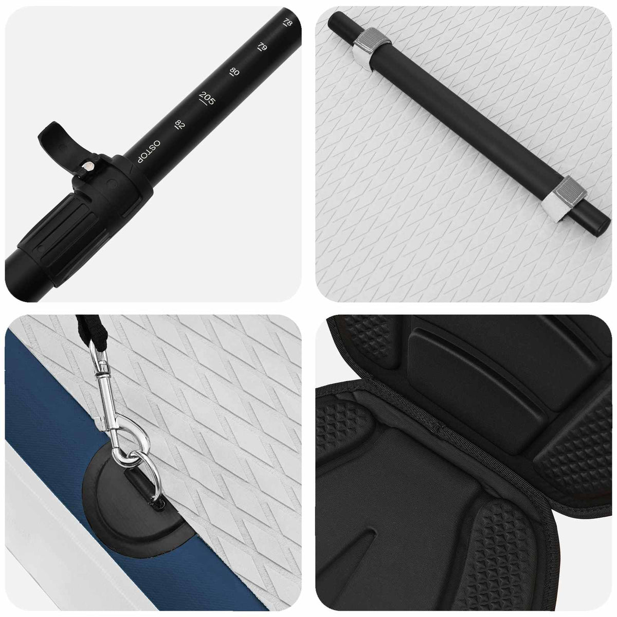 SUP board med sæde 2-i-1 APEX 335 x 76 x 15 cm Blå