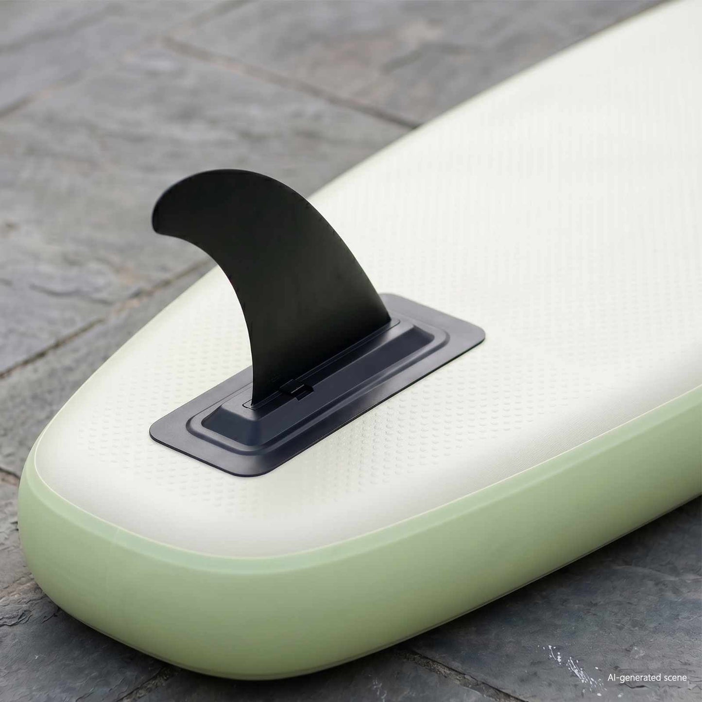 SUP fin 3,5 x 18 x 21,5 cm Nylon Sort