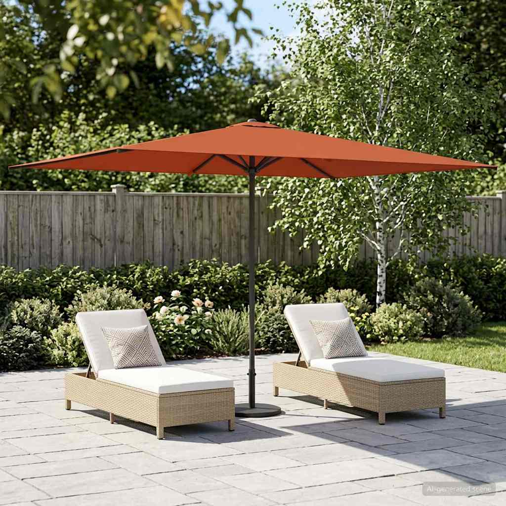 Havesol 200 x 300 cm Polyester Rektangulær Terrakotta