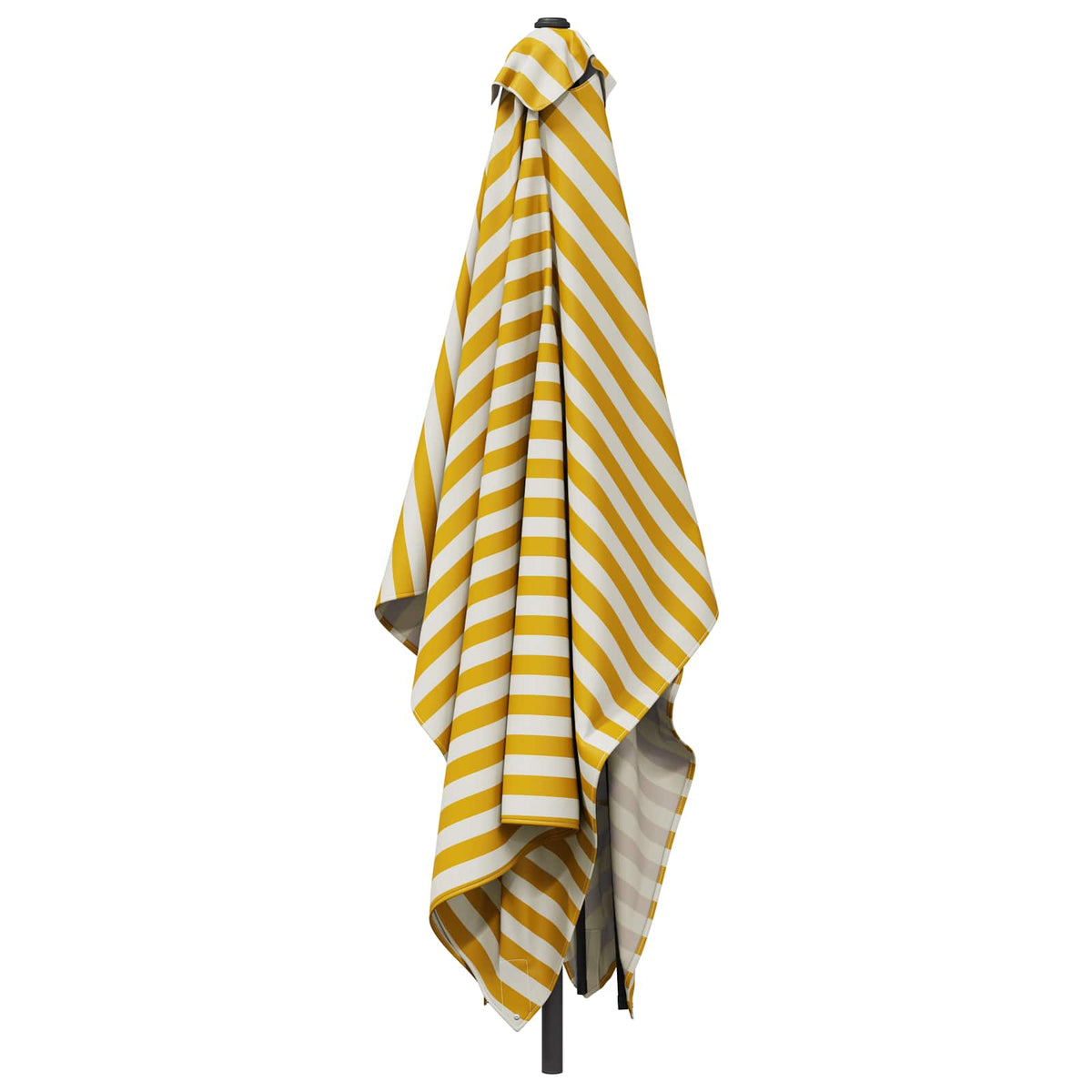 Havesol 200 x 300 cm Polyester Rektangulær Gul og Hvid