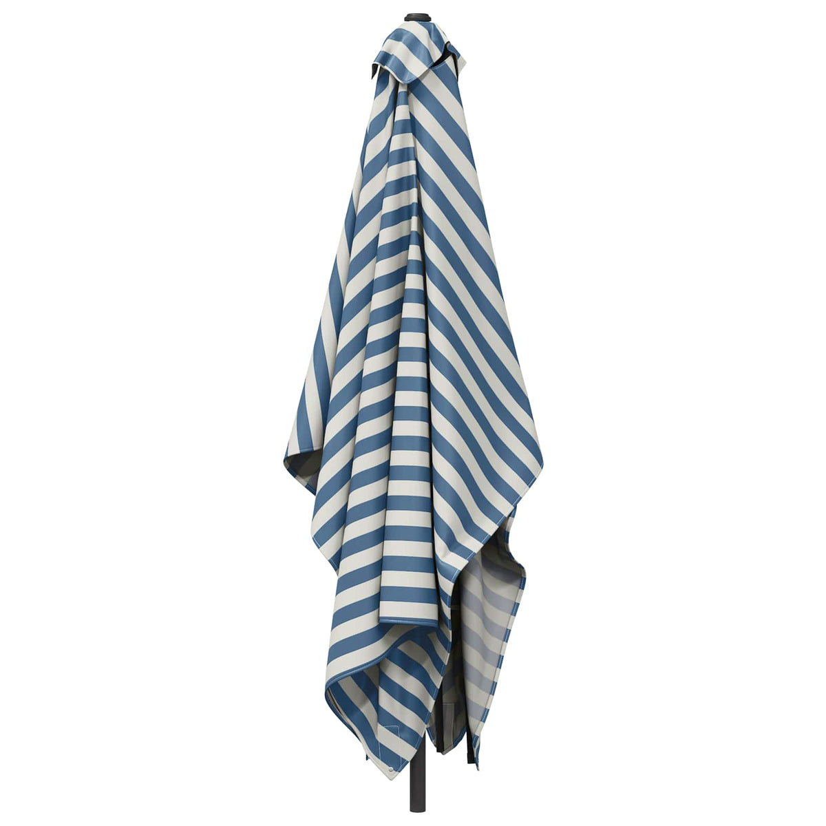 Havesol 200 x 300 cm Polyester Rektangulær Blå og Hvid
