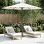 Havesol 230 x 230 cm Polyester Rektangulær Cremefarvet