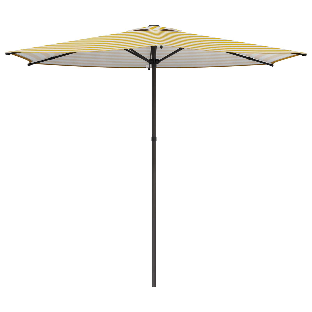Havesol 270 x 270 cm Polyester Rektangulær Gul og Hvid