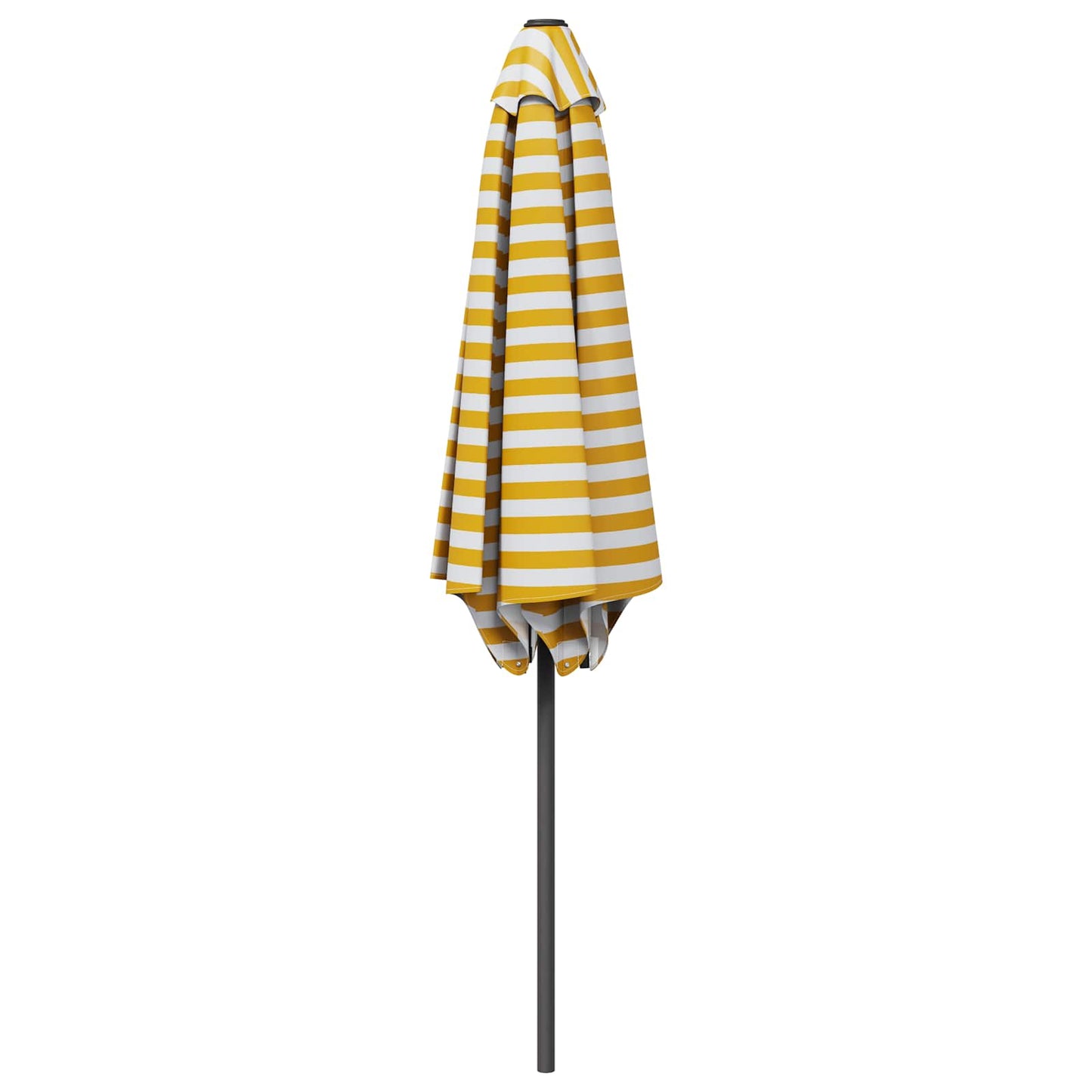 Havesol 270 x 270 cm Polyester Rektangulær Gul og Hvid