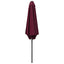Havesol 300 x 300 cm Polyester Rektangulær Bordeaux Rød
