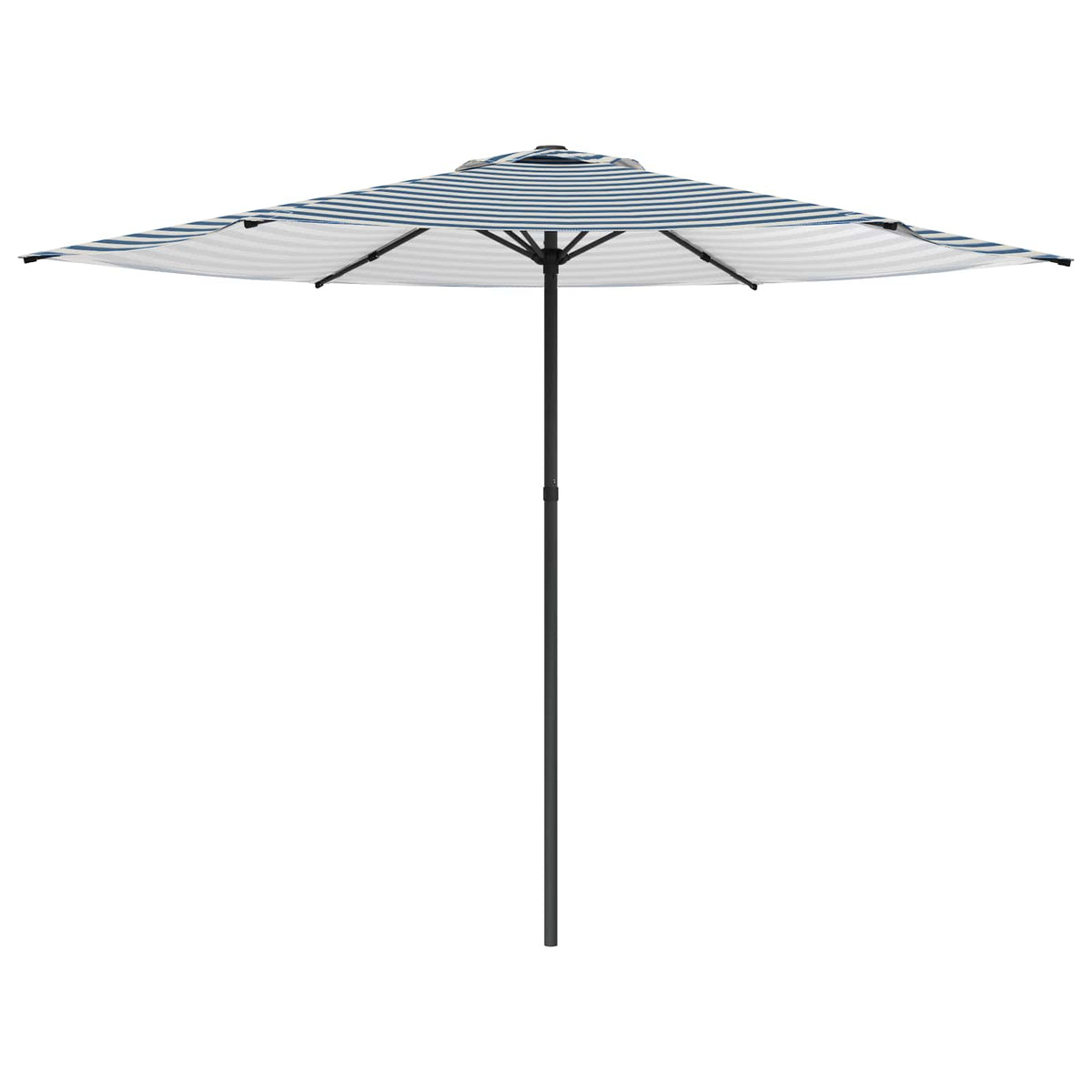 Havesol 300 x 300 cm Polyester Rektangulær Blå og Hvid