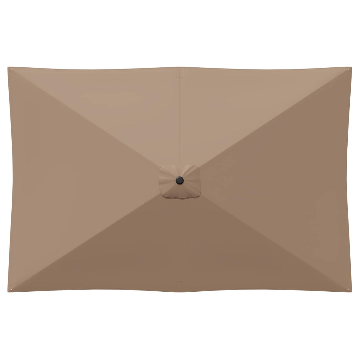 Haveparasol med base 200 x 300 cm Polyester Rektangulær Gråbrun