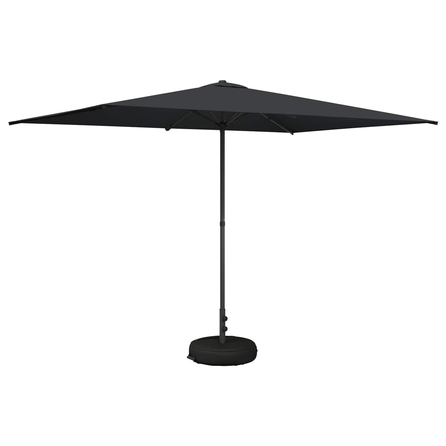Haveparasol med base 200 x 300 cm Polyester Rektangulær