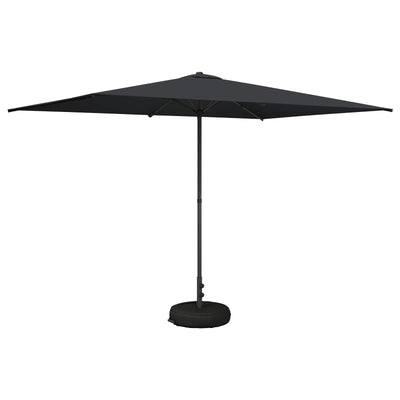 Haveparasol med base 200 x 300 cm Polyester Rektangulær
