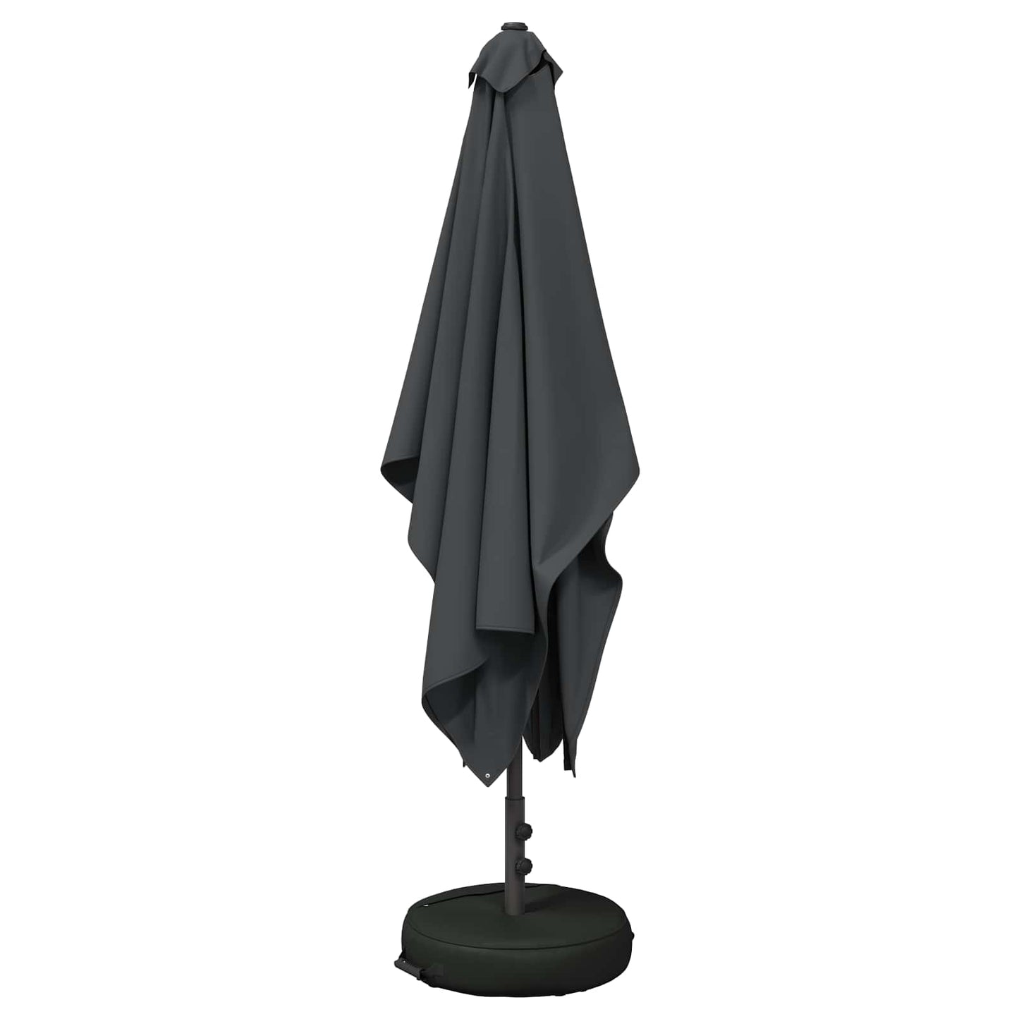 Haveparasol med base 200 x 300 cm Polyester Rektangulær