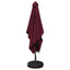 Haveparasol med base 200 x 300 cm Polyester Rektangulær