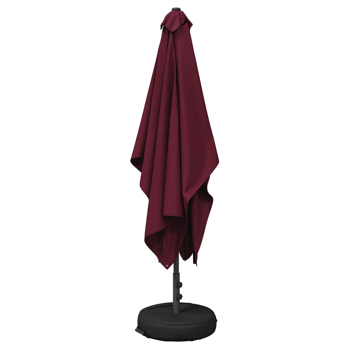Haveparasol med base 200 x 300 cm Polyester Rektangulær