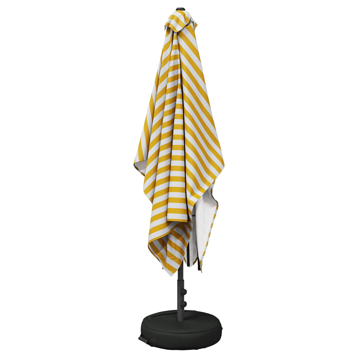 Haveparasol med base 200 x 300 cm Polyester Rektangulær