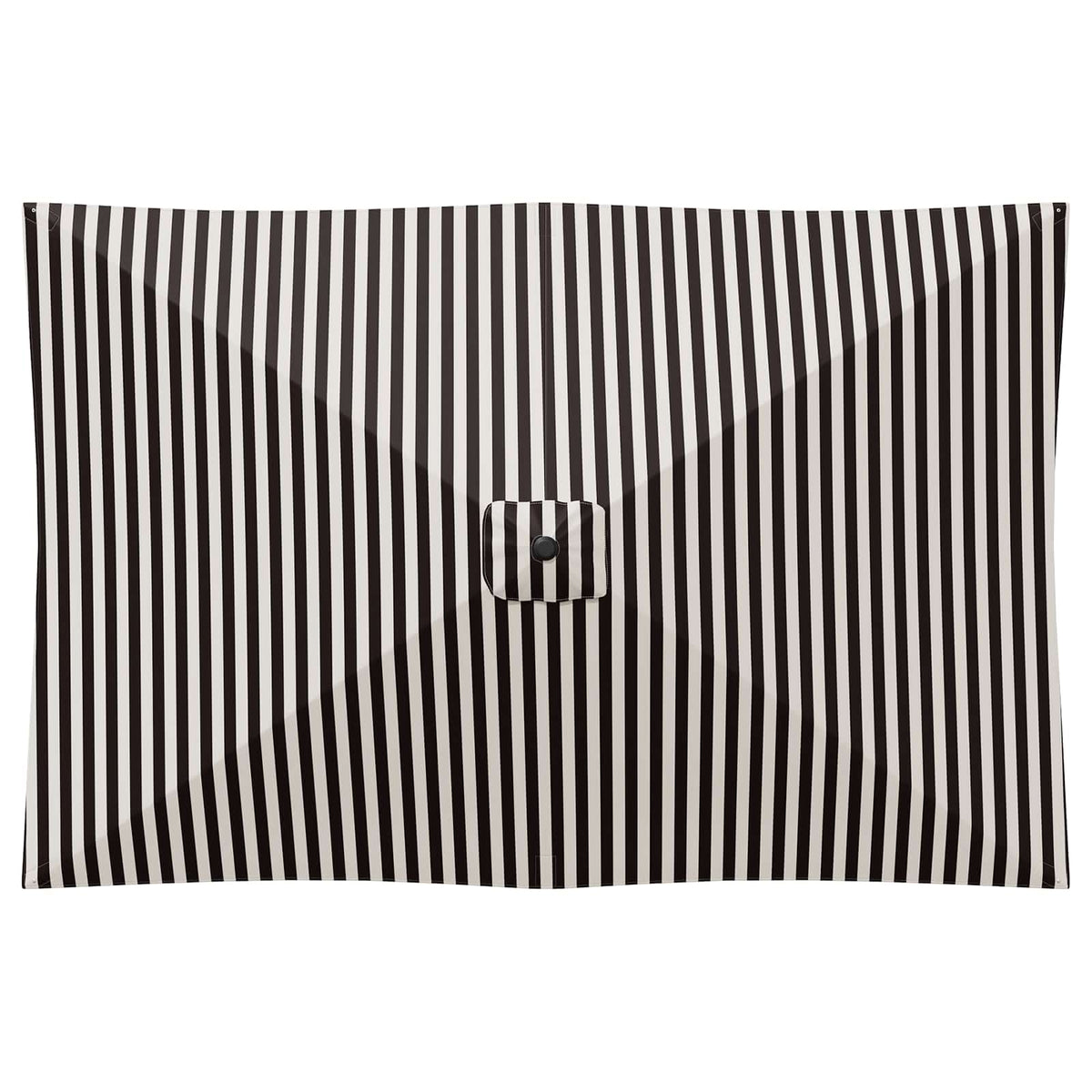 Haveparasol med base 200 x 300 cm Polyester Rektangulær