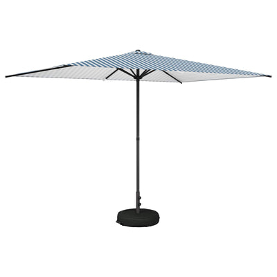 Haveparasol med base 200 x 300 cm Polyester Rektangulær