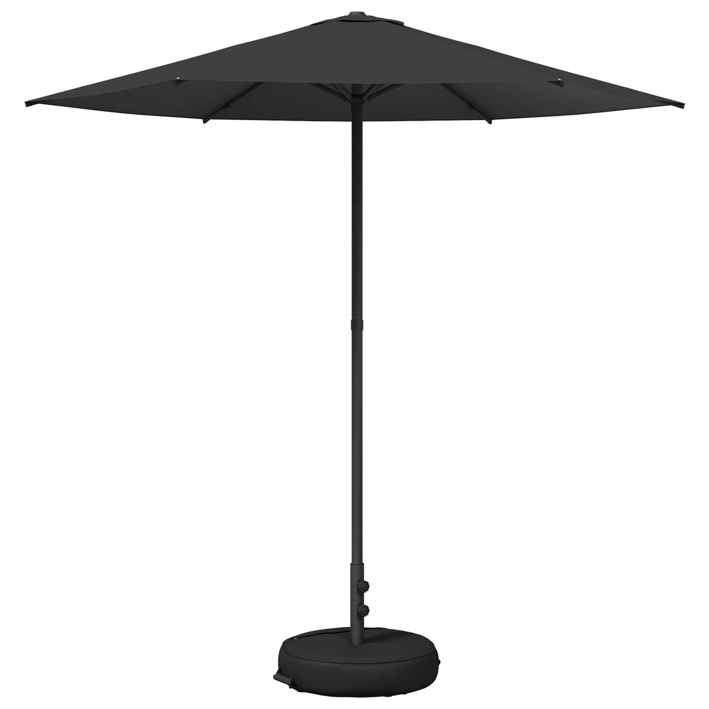 Haveparasol med base 230 x 230 cm Polyester Rektangulær
