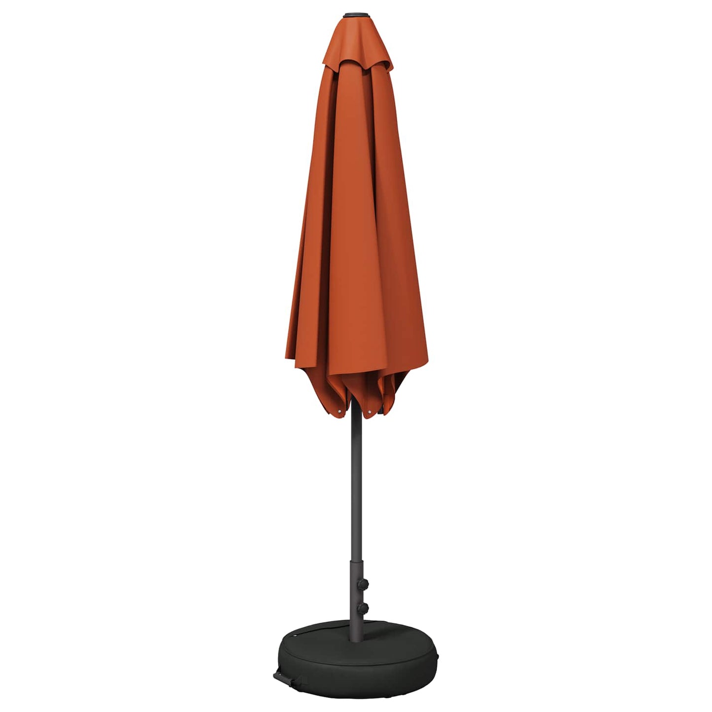 Haveparasol med base 230 x 230 cm Polyester Rektangulær