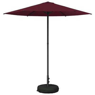 Haveparasol med base 230 x 230 cm Polyester Rektangulær